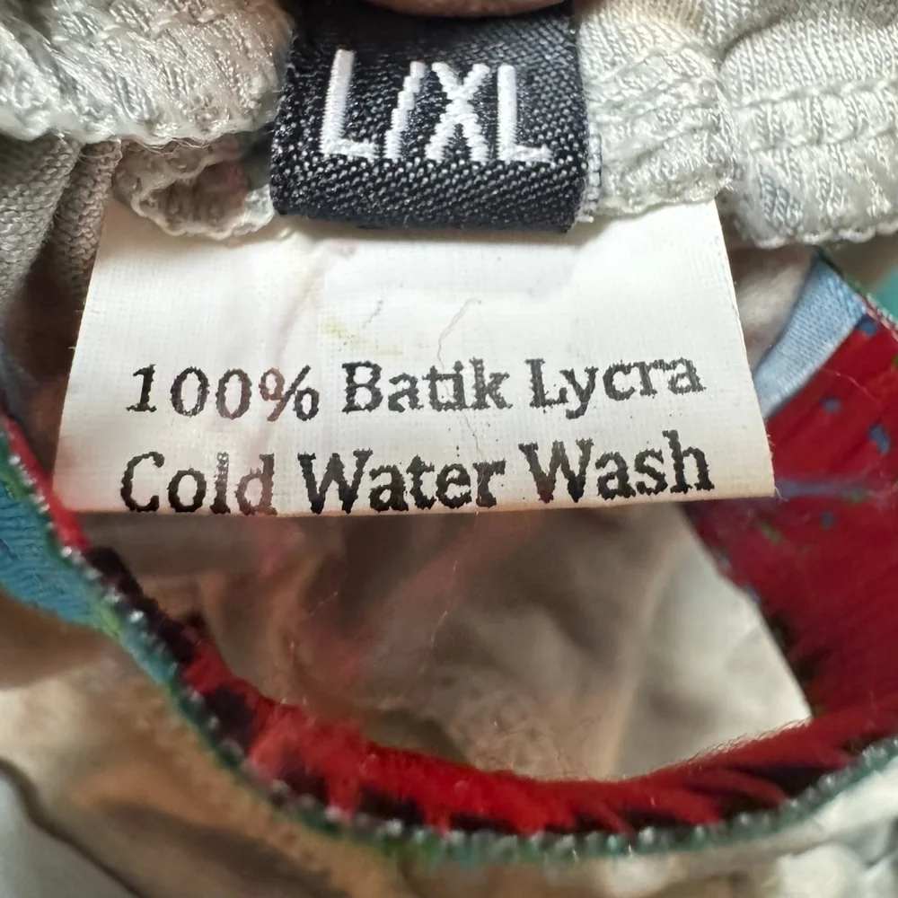 Hands to Hearts Fly Away Pants Marble Print L/XL Boho Wrap Harem Pants - Picture 12 of 12